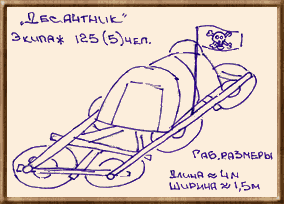 Чертех плота из дневника